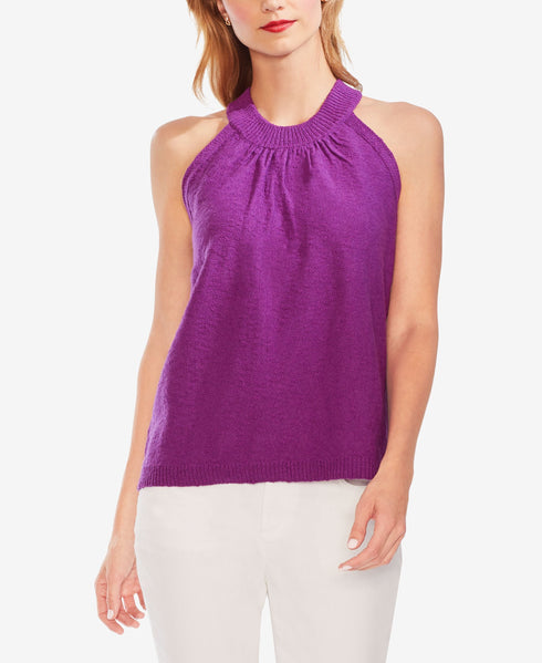 Vince Camuto Halter Neck Sweater Tank